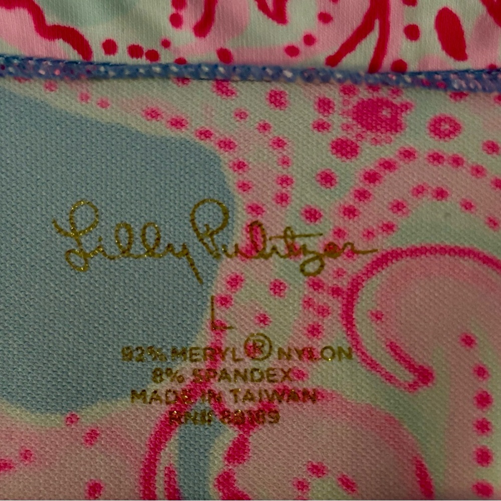 Lilly Pulitzer CHILLY LILLY KARINA TUNIC Blue Peri Go With The Flow size L EUC - Picture 5 of 5